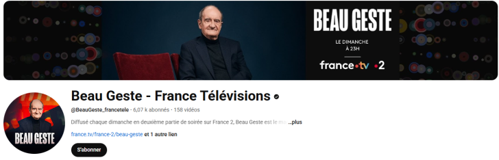 Chaîne Youtube Beau Gestes